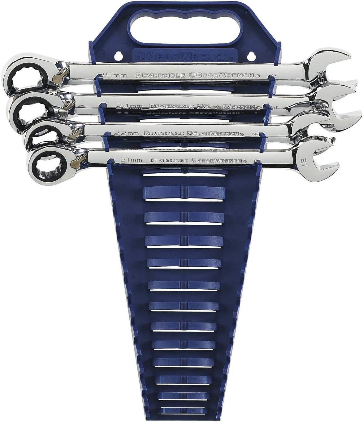 16 Pc. Reversible Ratcheting Combination Wrench Set with Tool Roll, Metric A141