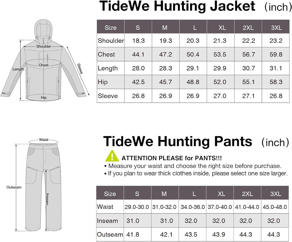 Hunting Jacket and Pants with Fleece Lining P23708