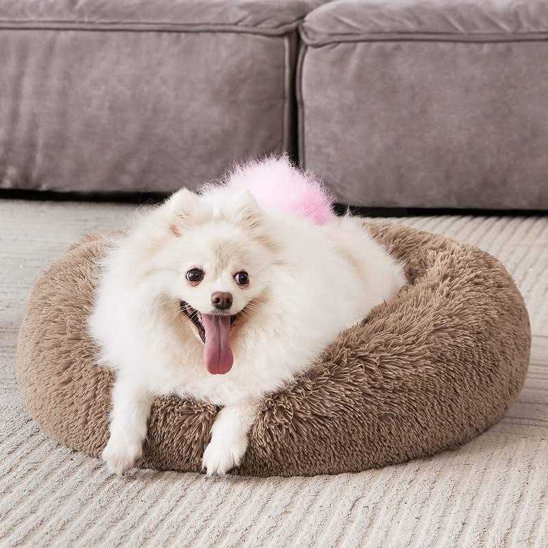 Orthopedic Donut Cuddler Round Dog Bed Washable Cat Cushion D249781