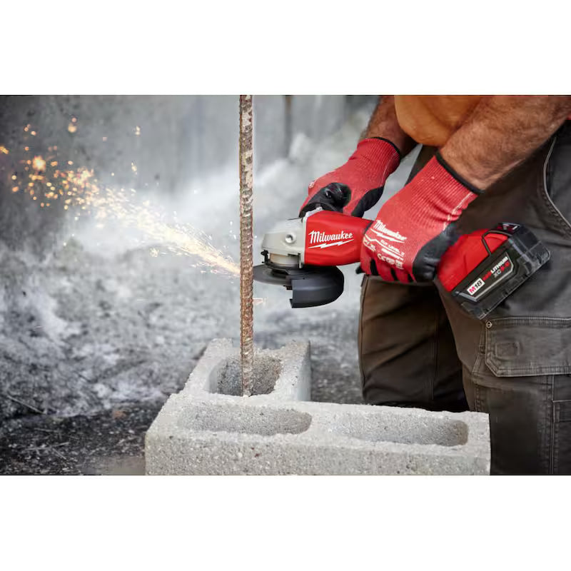 18-Volt Lithium-Ion Brushless Cordless 4-1/2 in./5 in. Grinder with 5.0Ah Starter Kit X69533