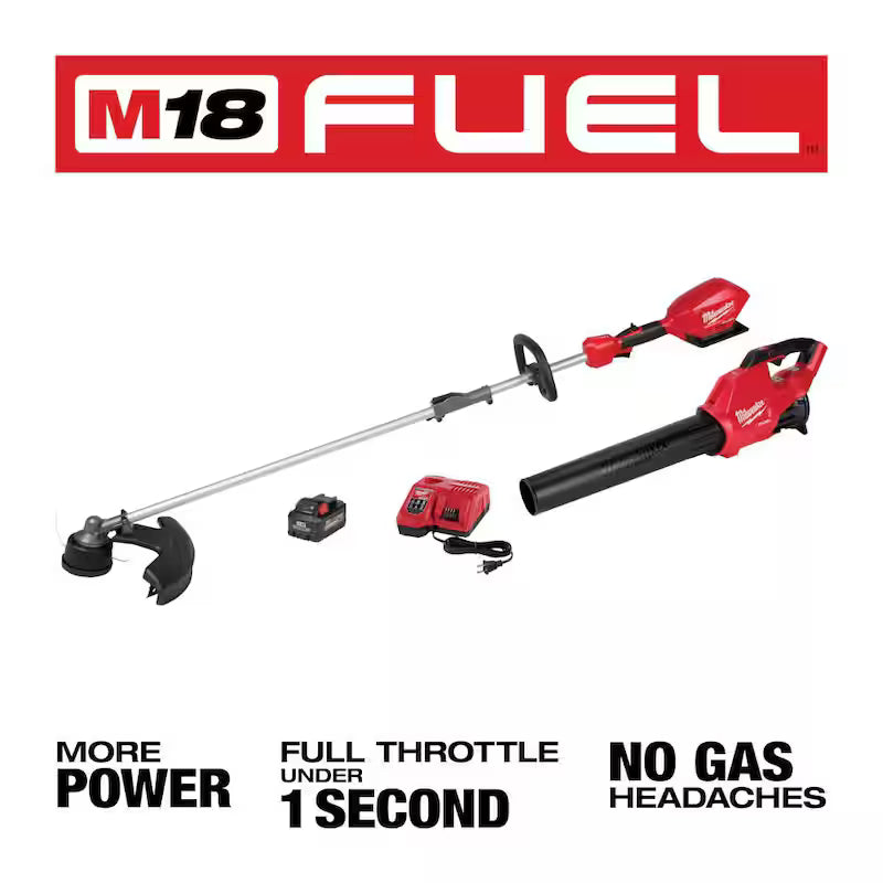 18V Lithium-Ion Brushless Cordless String Trimmer, Blower, and Hedge Trimmer Combo Kit Y560