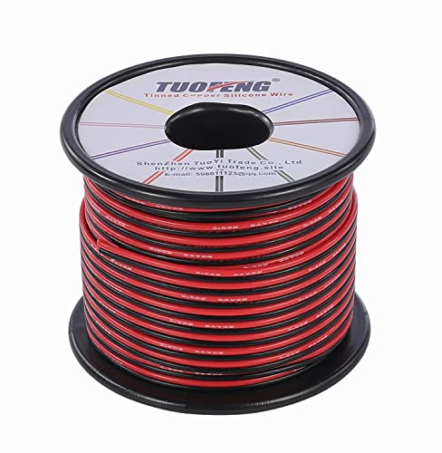 18 AWG 20 Feet 10 ft Black 10 ft Red 18 Gauge Silicone Wire Hook Up Wire Cable Flexible Tinned Copper Wire G233