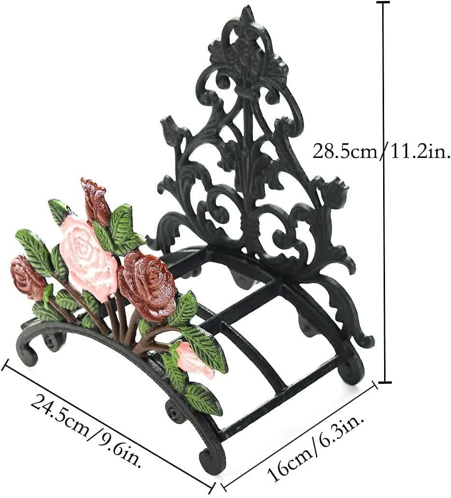 Antique Emblem Cast Iron Wall Mounted Water Hose Hanger B992