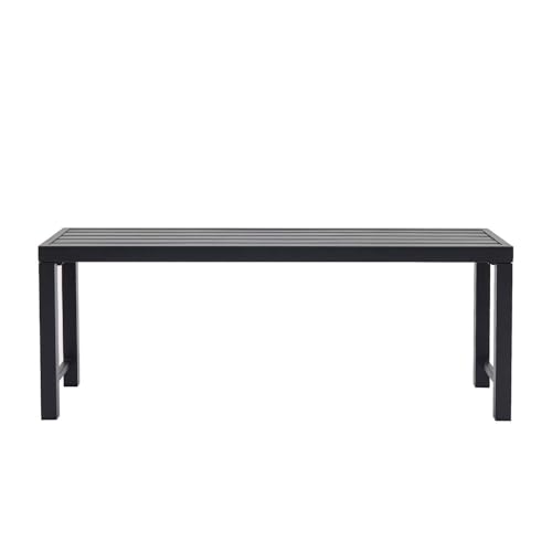 Set of 2 Grey Metal Garden Bench R34792