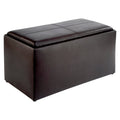 Black Espresso Storage Ottoman G1596