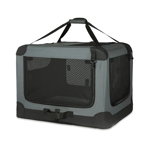 Tan Soft-Sided Folding Dog Travel Crate Kennel U510353