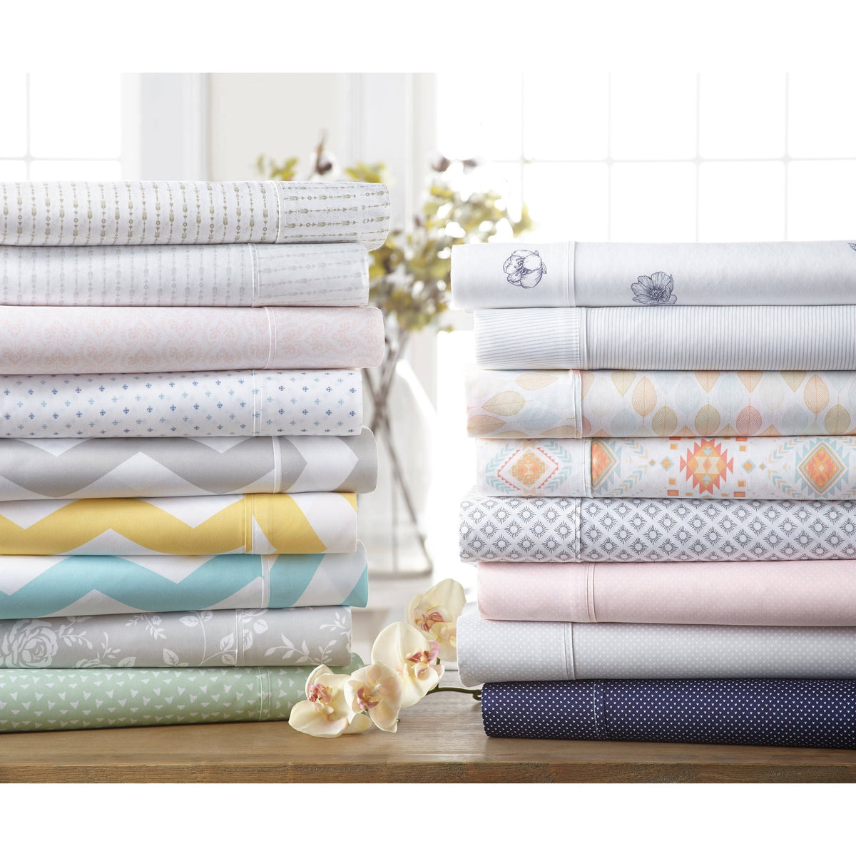 Patterned Sheet Set (California King - Rose Grey) Y227