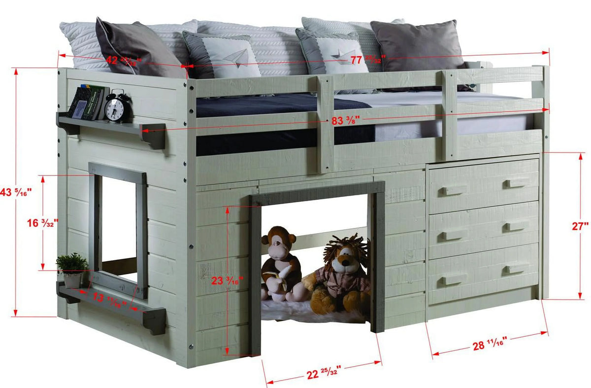 White & Grey Low Loft H189221
