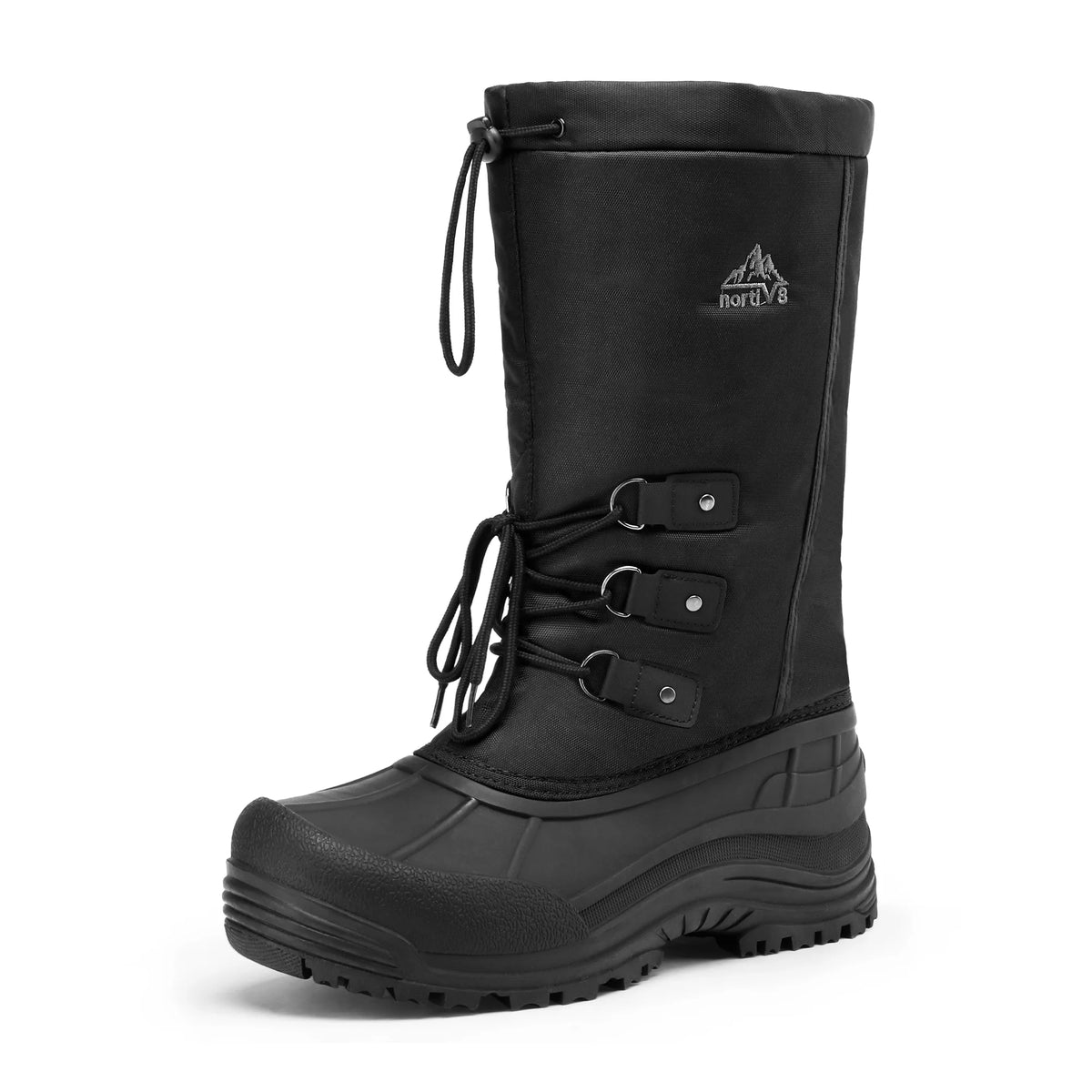 Black Waterproof Winter Snow Boots U37758