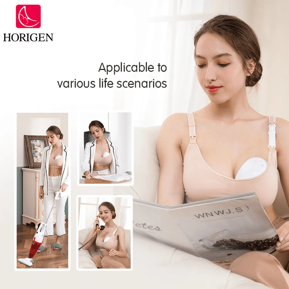 Double White Electric Wearable Breast Pump B684