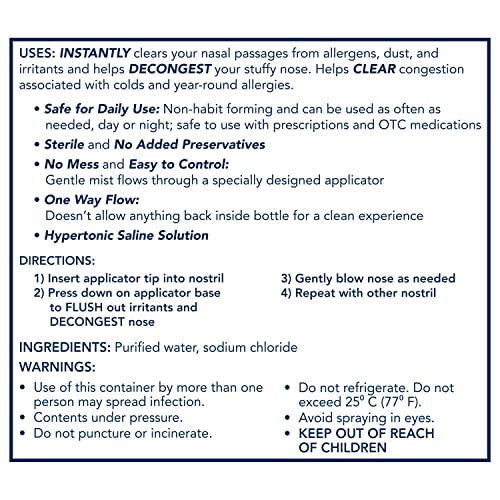 Drug Free Saline Nasal Spray 5.0 fl oz T5920