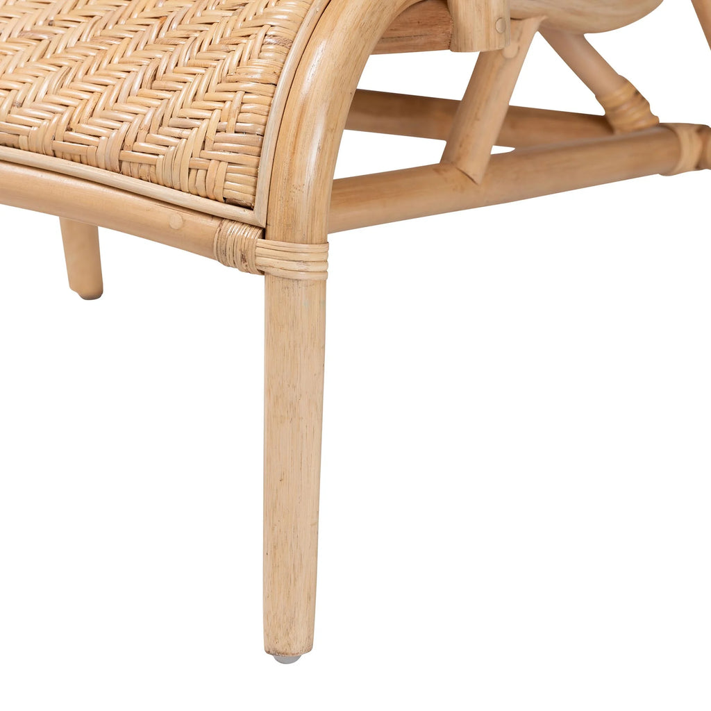 Natural Brown Rattan Lounge Chair M3379