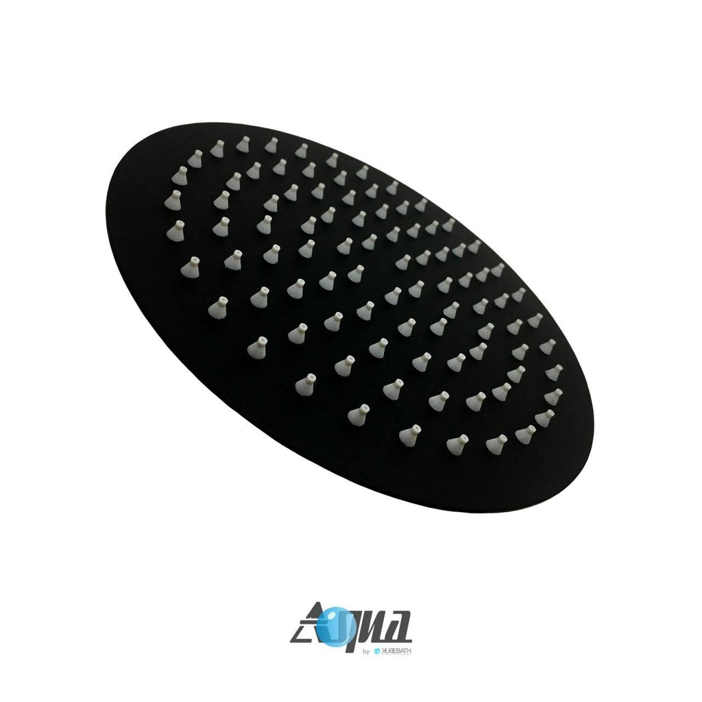 Matte Black 8 inch Rain Shower Head Shower Set N418280