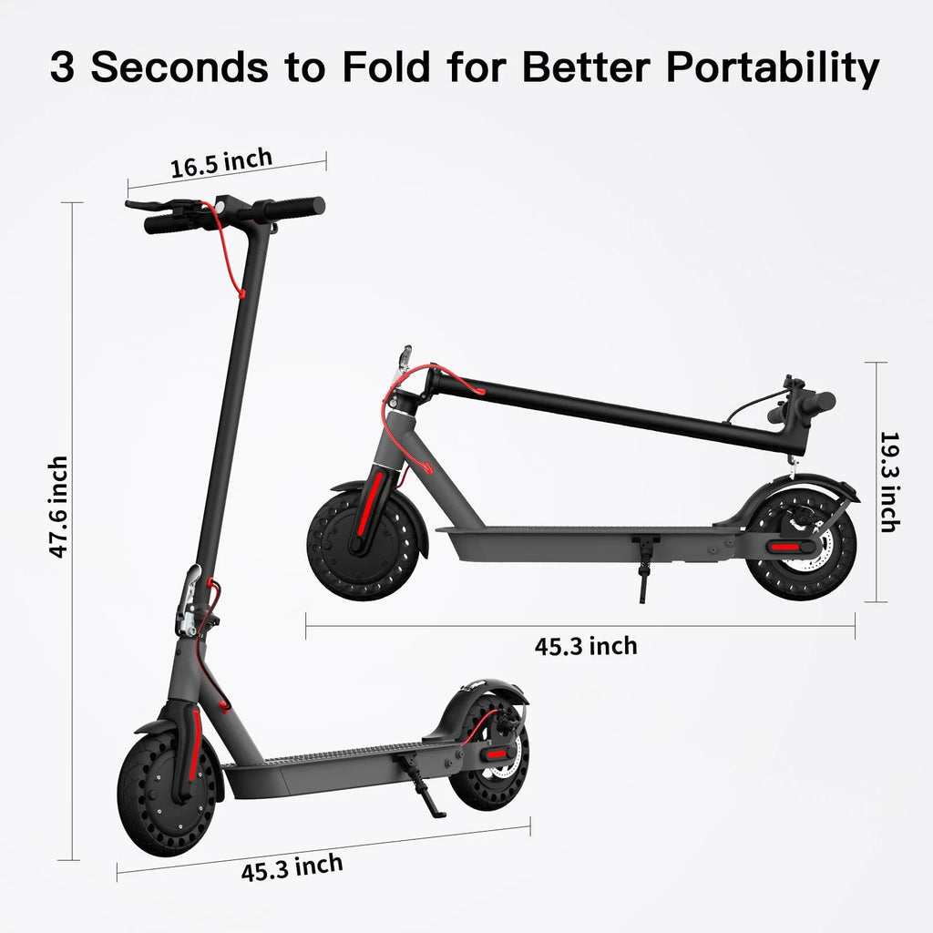 500W Motor 10 Solid Tires Electric Scooter D34000