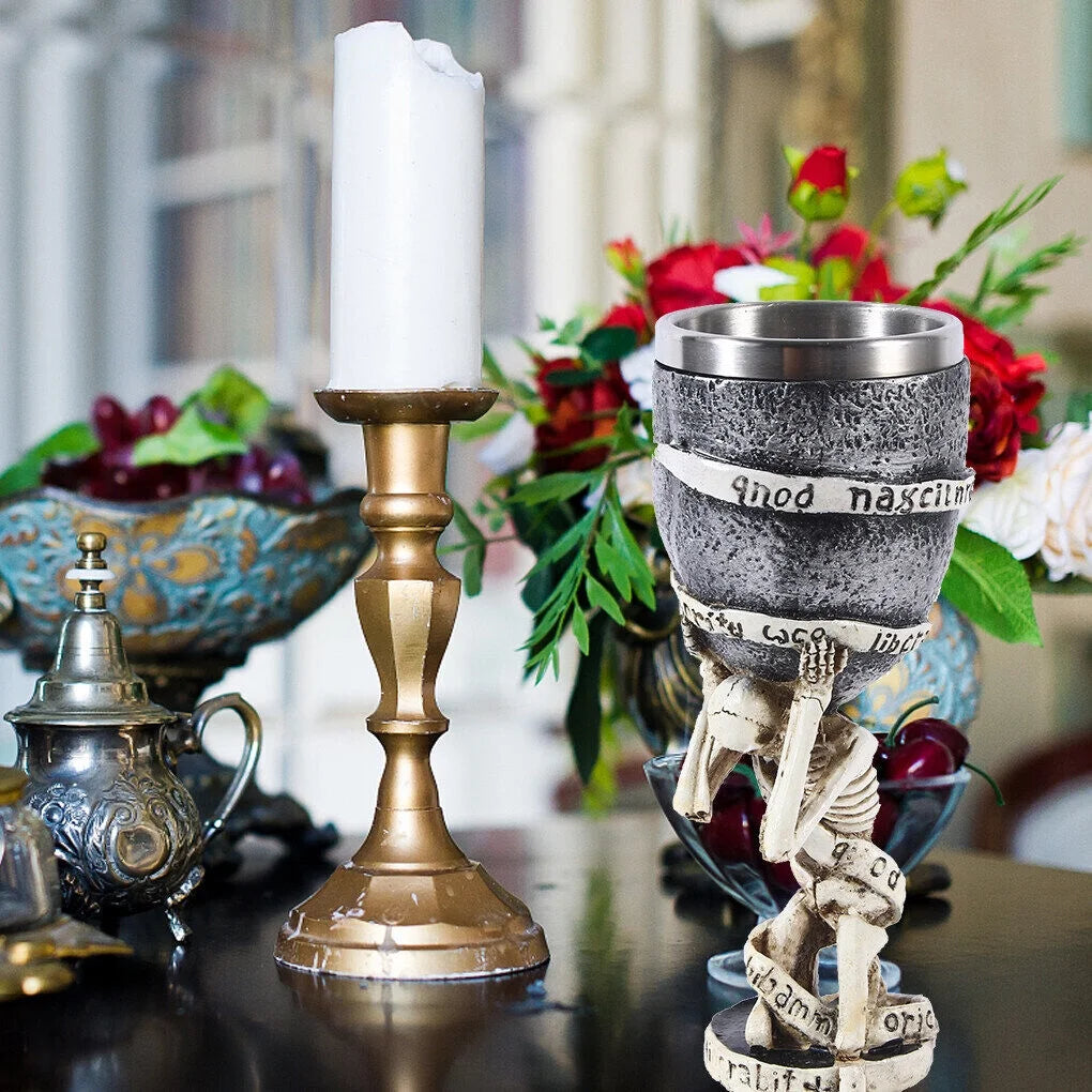 Stainless Steel Gothic Wine Cups Q25593
