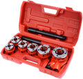 Portable Ratchet Pipe Threader Kit Set with 6 Dies and Case R826290