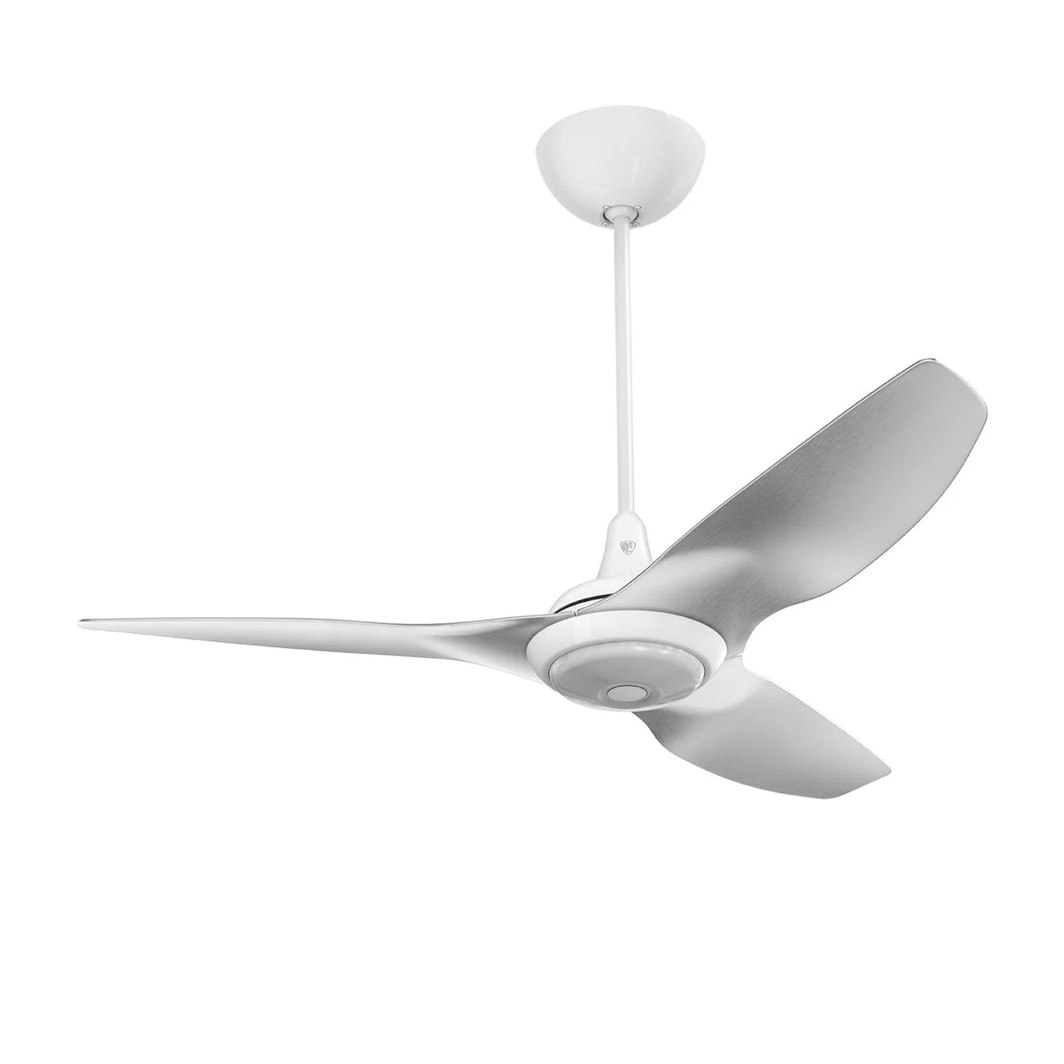 52 Ceiling Fan with Brushed Aluminum Blades and White Finish K591340