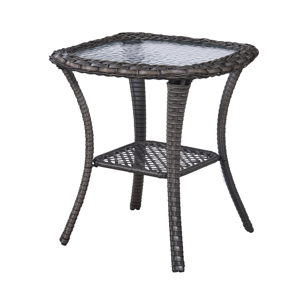 Blue 7Pcs Outdoor Rattan Patio Furniture Set with Cushion R857