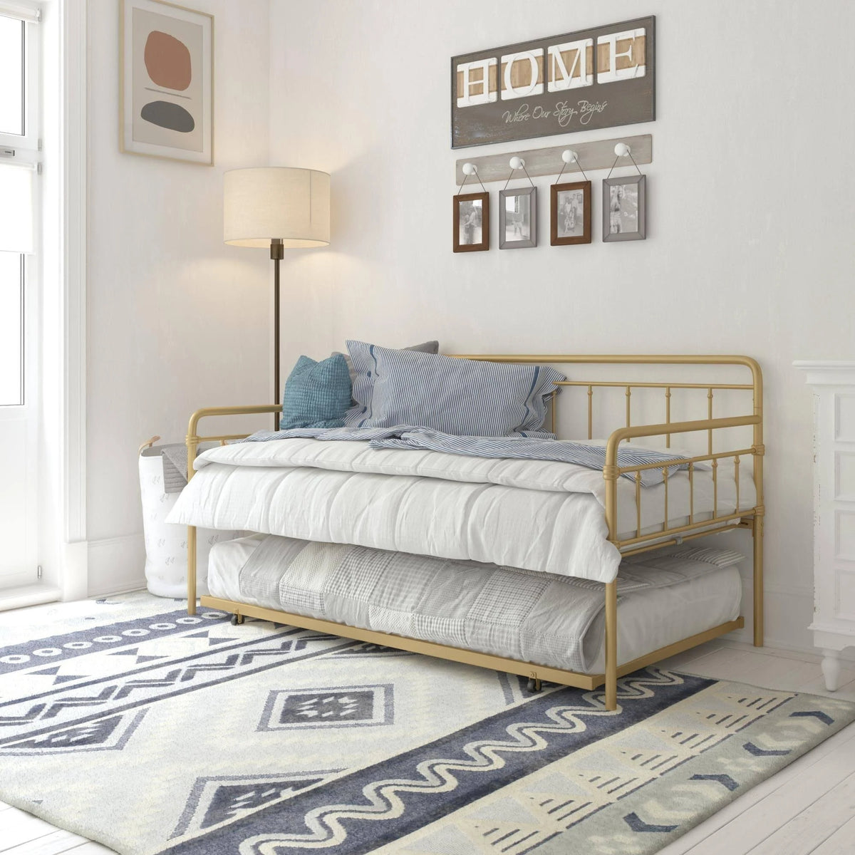 Bronze Metal Daybed/Trundle V351