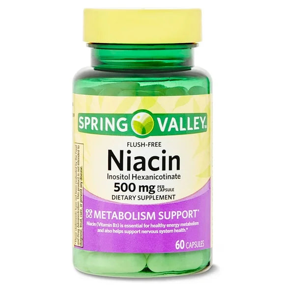 Niacin 500mg Capsules 60 Count A574486