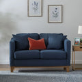 Navy Upholstered Loveseat M38269