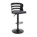 Gray Adjustable Swivel Bar Stool O132305