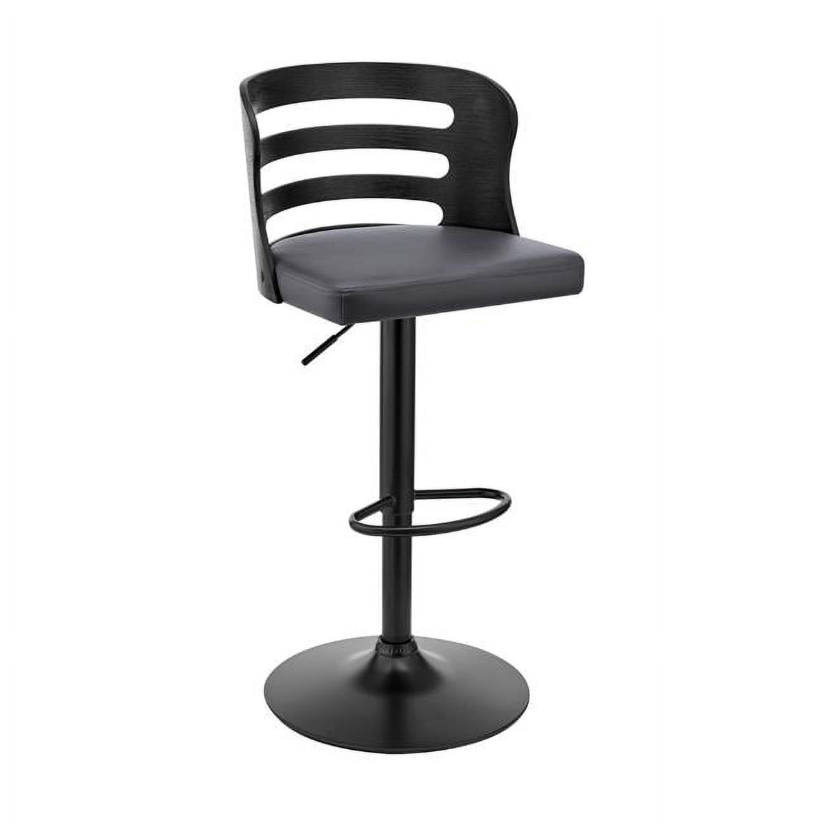 Gray Adjustable Swivel Bar Stool O132305