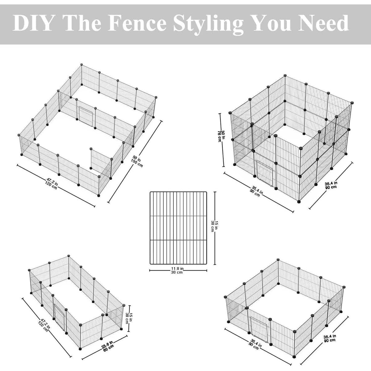 Small Animal Pet Playpen with Door C21748