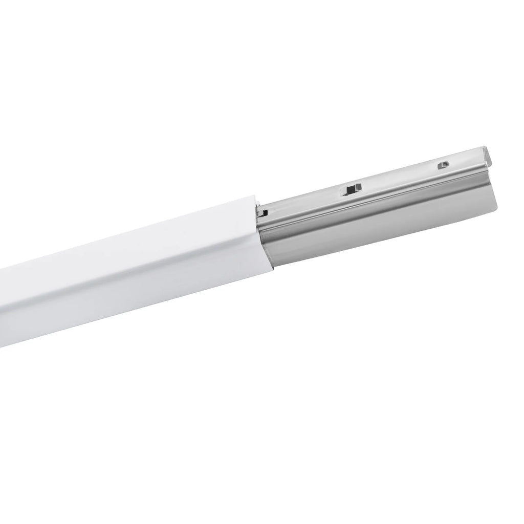 White Ceiling Mount Curtain Track Kit with Hooks R3132