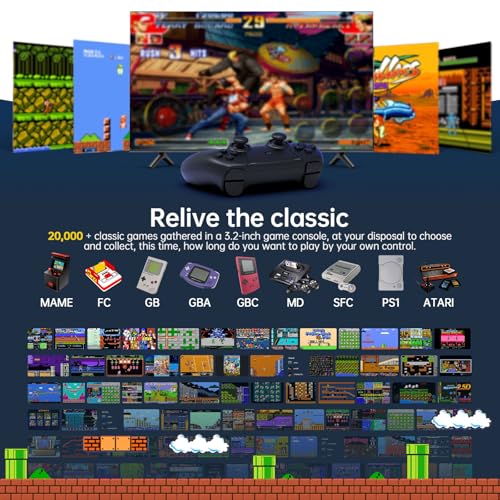 4k Hdmi Output Retro Game Console, 64GB Black L930