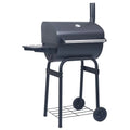 Charcoal BBQ Grill Smoker with Bottom Shelf Black G82038