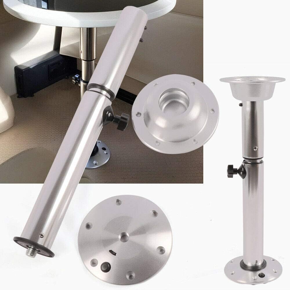Adjustable Height Table Pedestal Stand Base with Polished Stainless Handle I639521