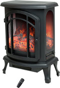24 inch Portable Electric Wood Stove Fireplace with Flame Effect N976711