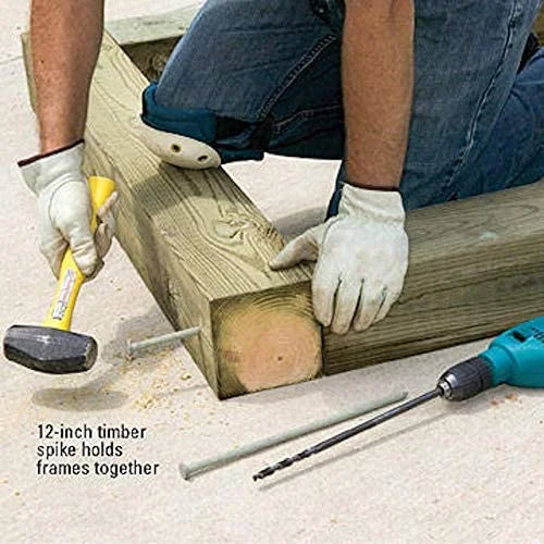 25-Pack Round Metal Landscape Edging Stake, 12-Inch Length L69051