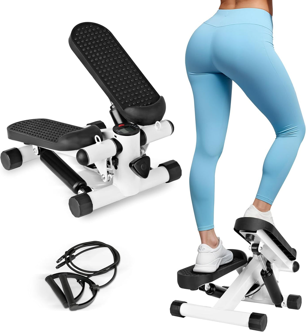 Mini Stepper with Resistance Band, 120KG Load X862