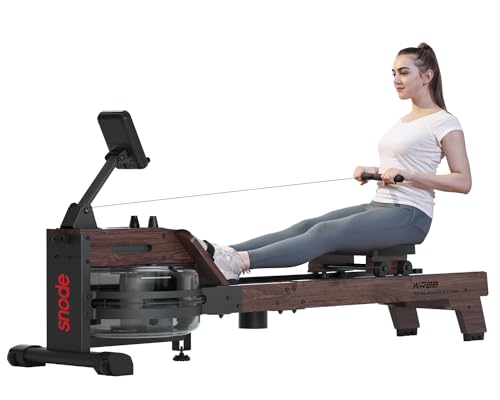 Rowing Machine with 350lb Weight Capacity and LCD Monitor C63202