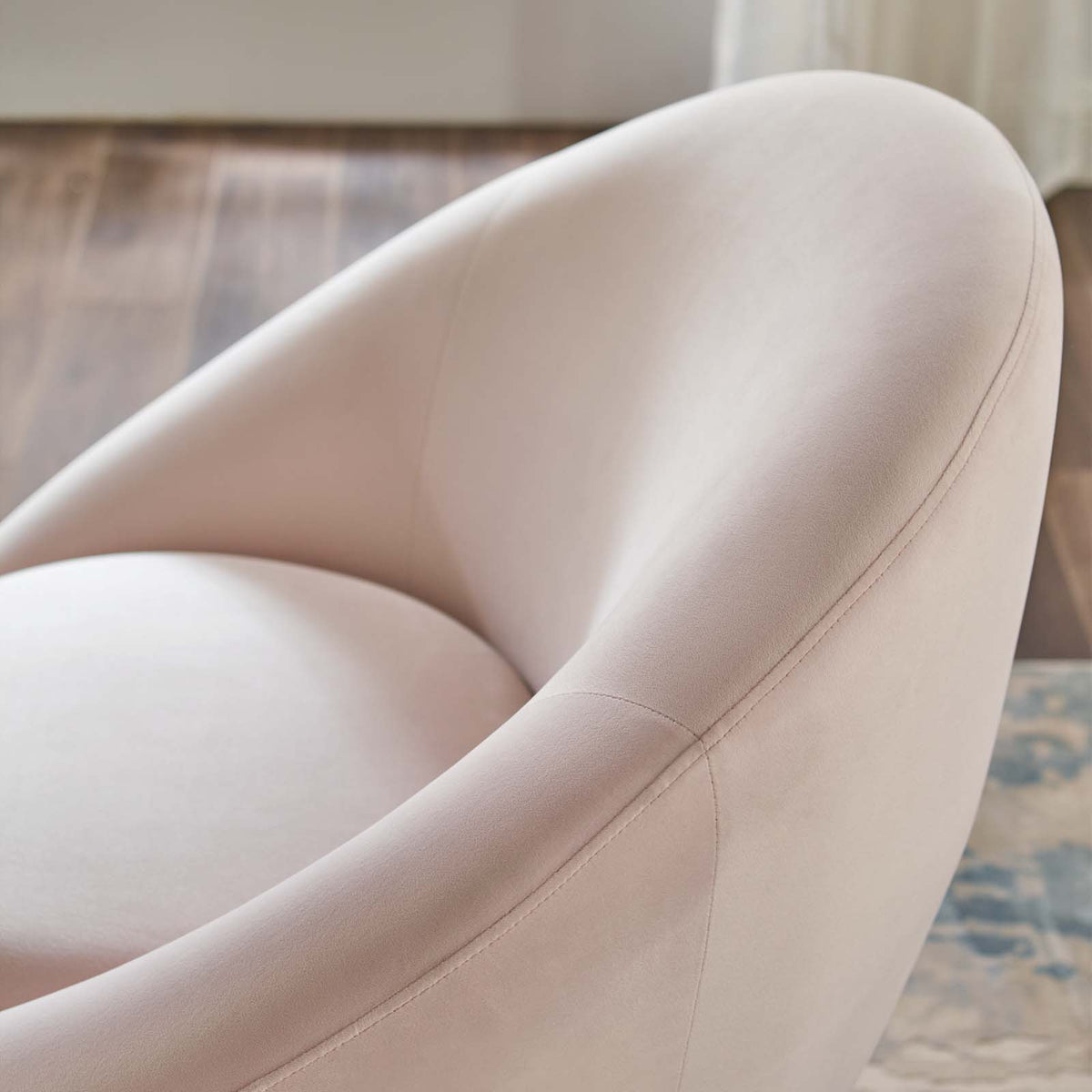 Pink Velvet Metal Steel Accent Side Chair F36256