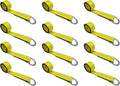 2 in x 10 ft Red O-Ring Trailer Tie Down Strap E364953