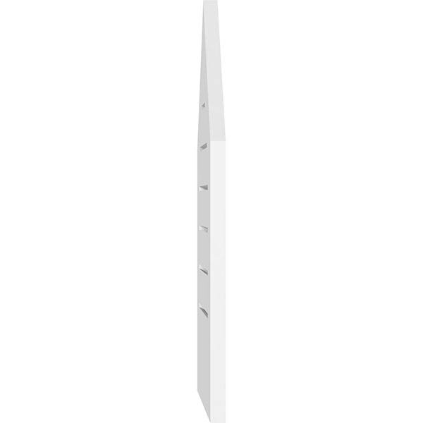 Peaked Top Surface Mount PVC Gable Vent W80934