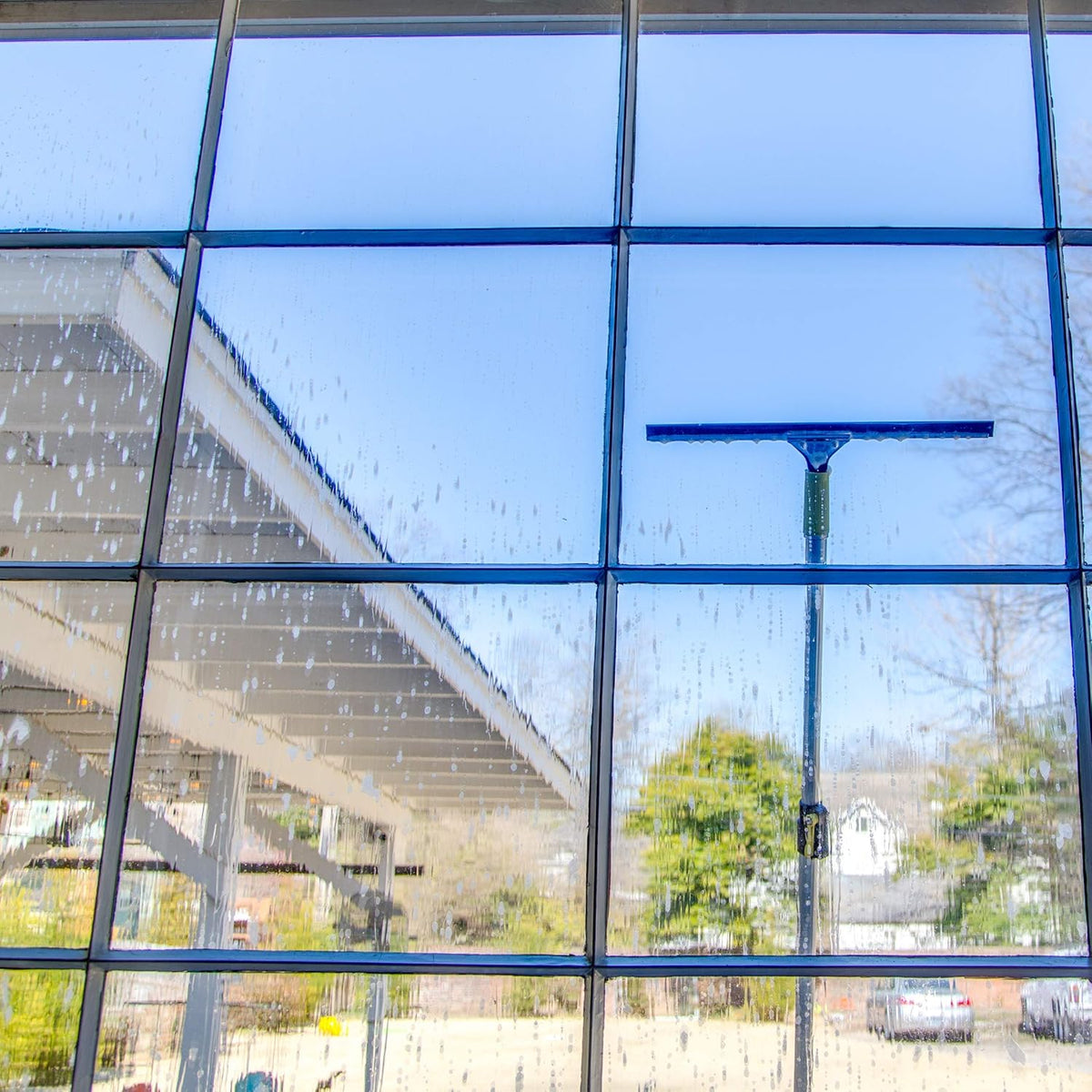 7-30 Foot Extension Pole + Window Squeegee with Removable Blades R977