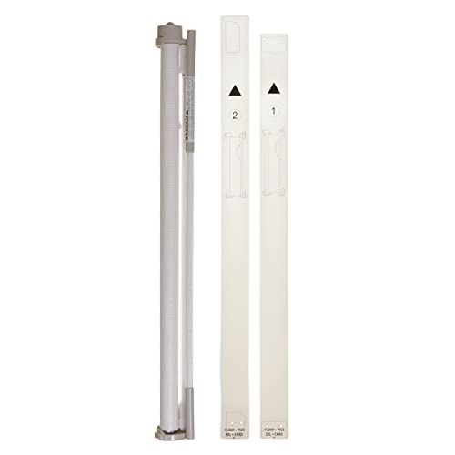 White Retractable Mesh Baby Gate, 33" Tall, 55" Wide T300
