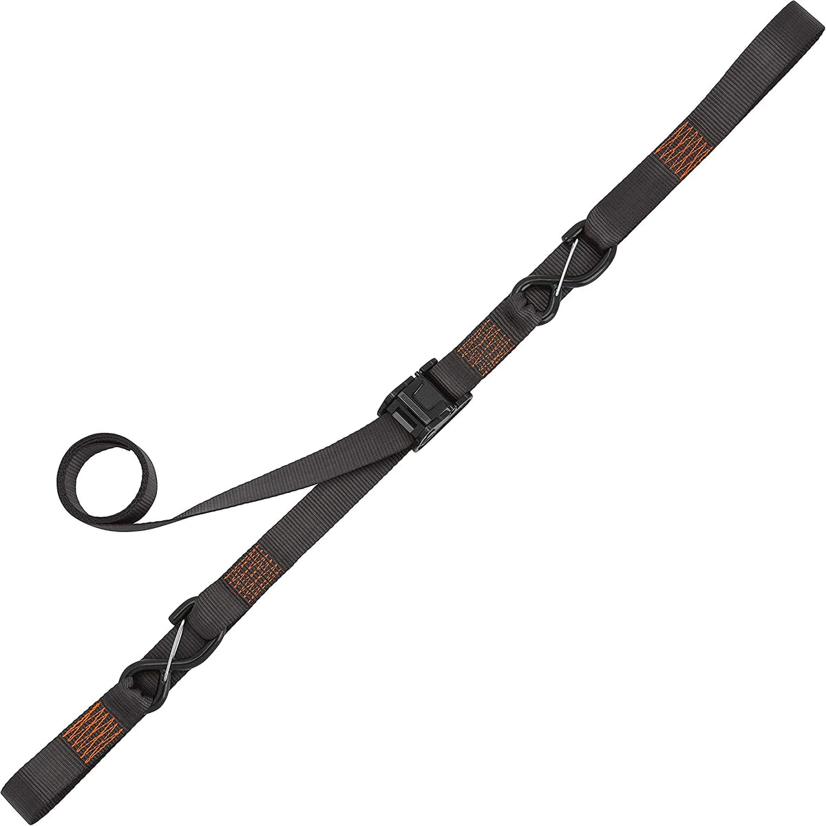 Cambuckle Tie Down, 1.5in x 8ft, 2100lb, Gray, 2 Pack R218