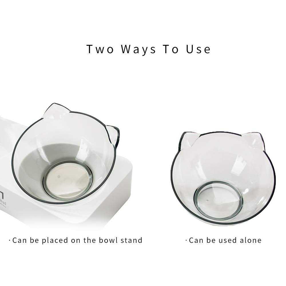 Tilted Cat Bowl Set for Food and Water S415
