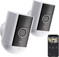 2 Pack 1080P Rechargeable Battery-Powered WiFi Security Camera L6489