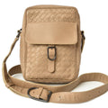 Camel Leather Shoulder Bag Y993