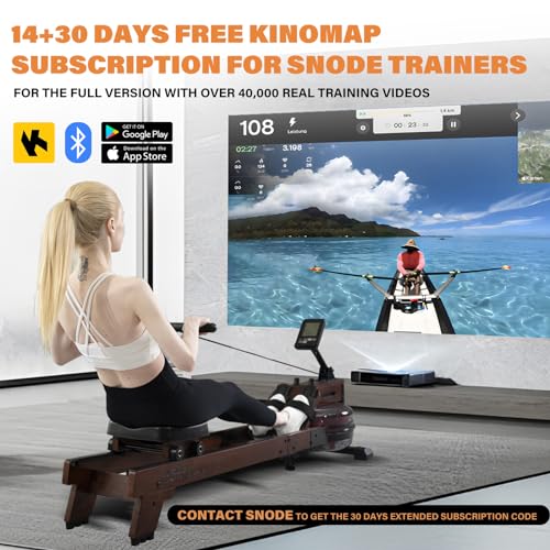 Rowing Machine with 350lb Weight Capacity and LCD Monitor C63202