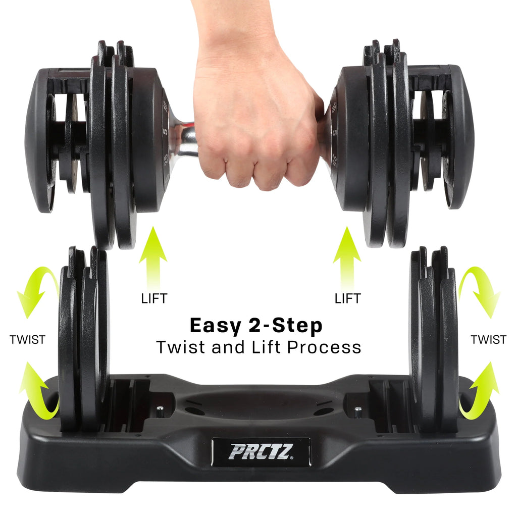 5-25lb Adjustable Dumbbell Black K9385