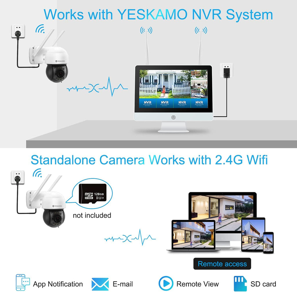 Ultra-HD 3MP WiFi PTZ Security Camera H7185