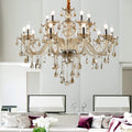 15 Lights Cognac K9 Crystal Chandelier W8513