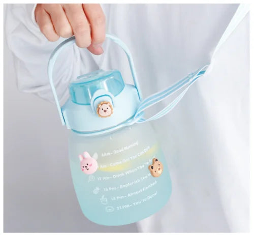 1.3L Water Bottle With Straw D12079